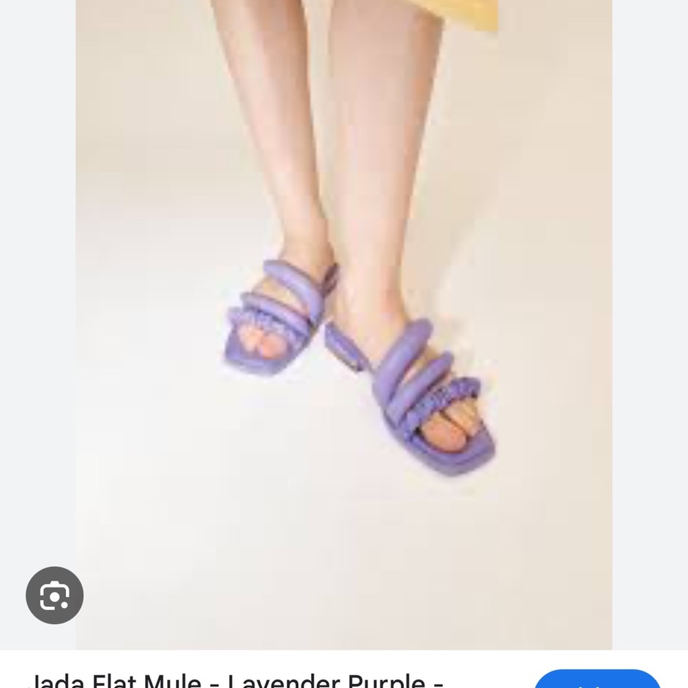Gorgeous JW PEI JADA FLAT MULE, lavender color, size 38, or US size 8. GUC - Picture 7 of 7